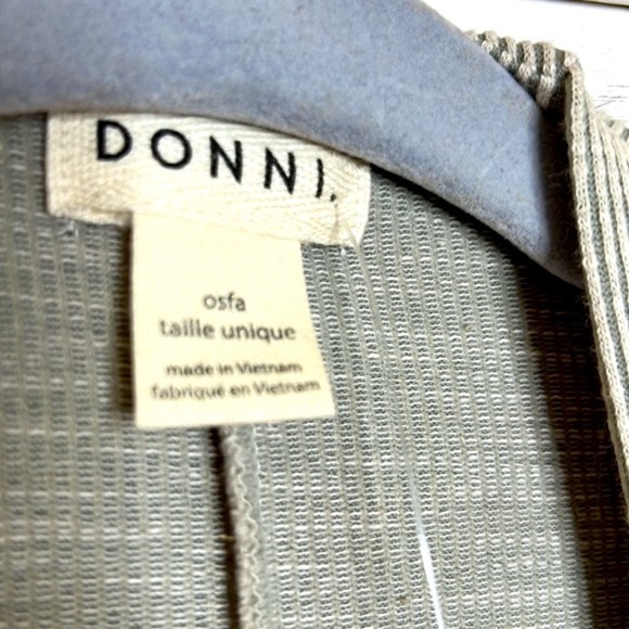 Donni. * Anthropologie Ribbed Oatmeal Open Duster Cardigan OS NEW! - Picture 5 of 10